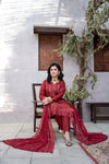 MUSHQ KHAAS -Unstitched-3Pc Embroidered Cotton Suit