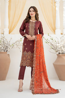  NAYAB-Unstitched-3Pc Cotton Embroidered Suit