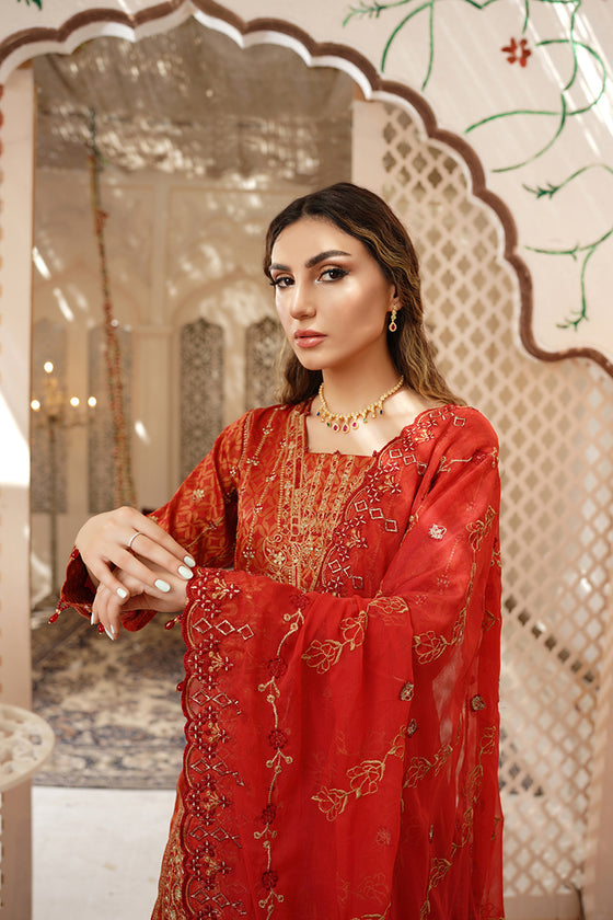 Luxury Festive Jacquard - Unstitched 3Pc