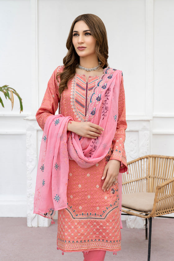 NUR MAHAL SPECIAL -Unstitched 3pc Suit's