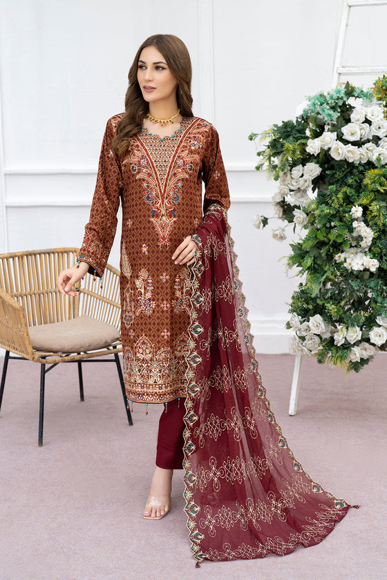 Luxury Festive Jacquard - Unstitched 3Pc