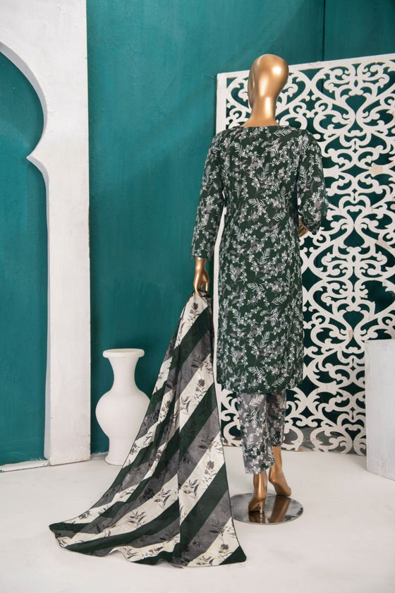 Digital Printed Lawn - 3pc Unstitched