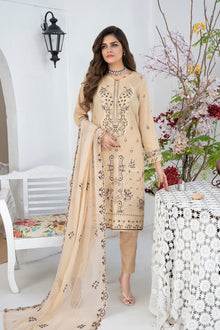  RAABTA-Unstitched-3Pc Cotton Embroidered Suit