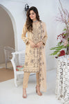 RAABTA-Unstitched-3Pc Cotton Embroidered Suit