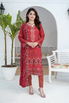 RAABTA-Unstitched-3Pc Cotton Embroidered Suit