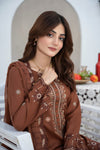 RAABTA-Unstitched-3Pc Cotton Embroidered Suit
