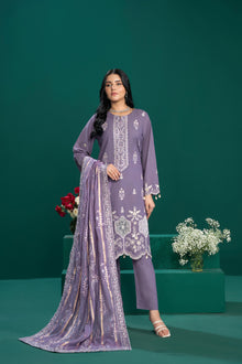  REGAL UNSTITCHED-3PC LUXURY MULTI-TEXTURE COTTON FESTIVE EDIT