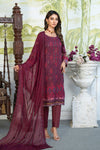 Rangzeb Luxury Chikankari Embroidered Printed Lawn -3pc Unstitched