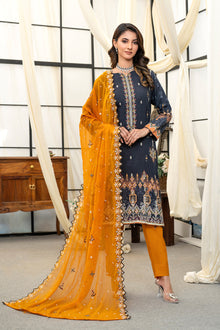  Rangzeb Luxury Chikankari Embroidered Printed Lawn -3pc Unstitched