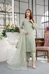 RIWAYAT-Unstitched-3Pc Cotton Embroidered Suit