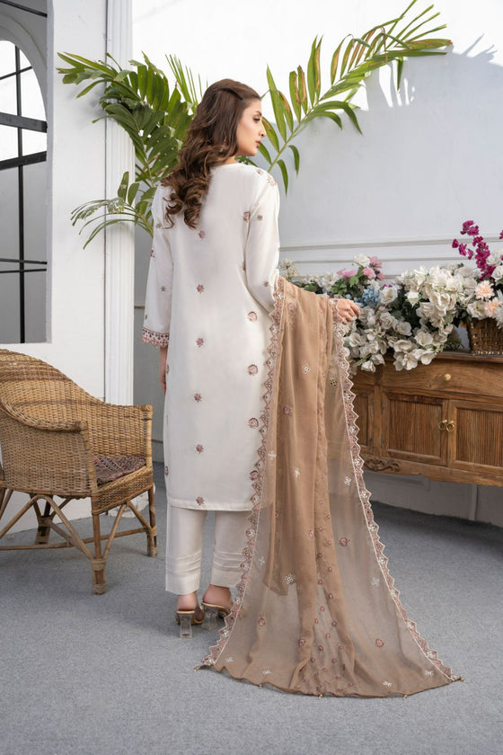 RIWAYAT-Unstitched-3Pc Cotton Embroidered Suit