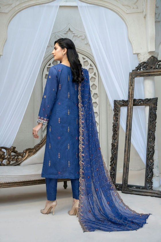 SANGEET-3PC UNSTITCHED EMBROIDERED SUITS