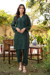 SAHIBA -3pc Cotton Embroidered suit