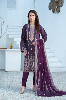  Silsila-E-Husn-Unstitched-3Pc Embroidered Cotton Suit