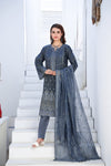 Silsila-E-Husn-Unstitched-3Pc Embroidered Cotton Suit