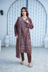 Silsila-E-Husn-Unstitched-3Pc Embroidered Cotton Suit