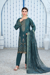 Silsila-E-Husn-Unstitched-3Pc Embroidered Cotton Suit