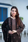 Silsila-E-Husn-Unstitched-3Pc Embroidered Cotton Suit