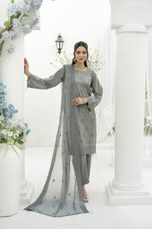  ULFAT LUXE CHIKANKARI EXECUTIVE EDIT - 3PC UNSTITCHED