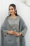 ULFAT LUXE CHIKANKARI EXECUTIVE EDIT - 3PC UNSTITCHED