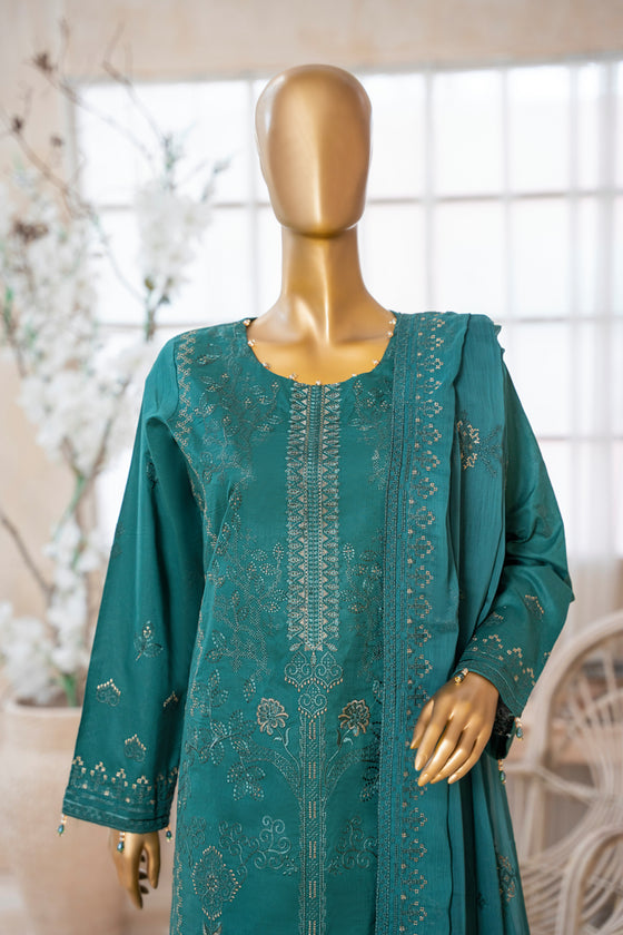 UMEED-Unstitched-3Pc Cotton Embroidered Suit