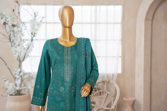 UMEED-Unstitched-3Pc Cotton Embroidered Suit