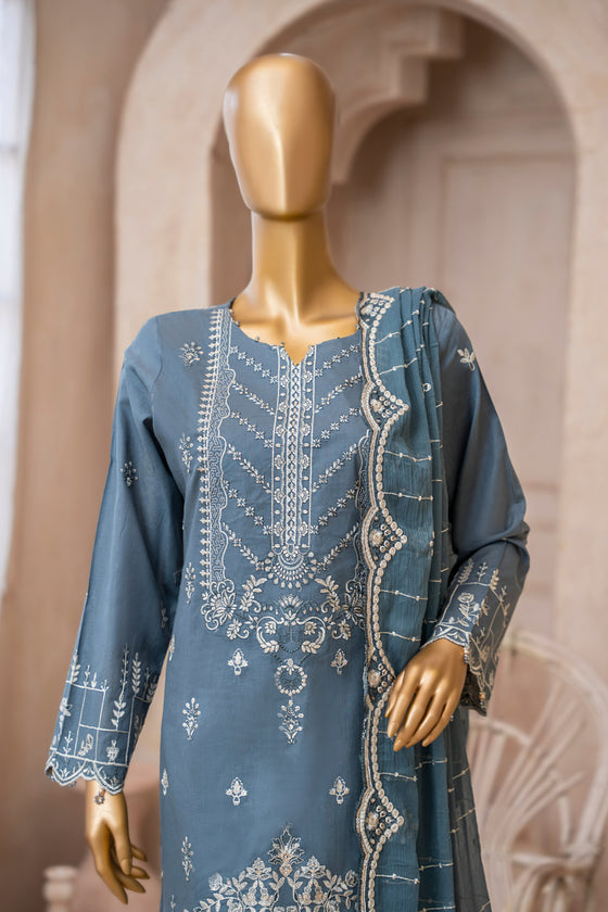 UMEED-Unstitched-3Pc Cotton Embroidered Suit