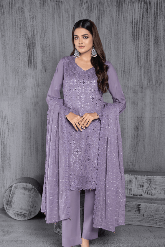 ULFAT CHAPTER 2 CHIKANKARI EDIT - 3PC UNSTITCHED