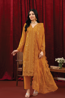  KHAAS EXCLUSIVE UNSTITCHED-3PC LUXURY FINE SWISS FESTIVE EDIT