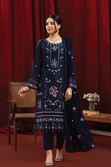  KHAAS EXCLUSIVE UNSTITCHED-3PC LUXURY FINE SWISS FESTIVE EDIT