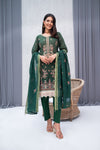 Zeenat -Unstitched-3Pc Embroidered Cotton Suit