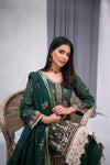 Zeenat -Unstitched-3Pc Embroidered Cotton Suit