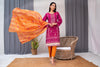 Zeenat -Unstitched-3Pc Embroidered Cotton Suit