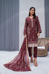 Zeenat -Unstitched-3Pc Embroidered Cotton Suit