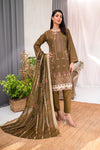 Zeenat -Unstitched-3Pc Embroidered Cotton Suit