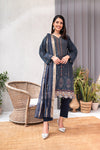 Zeenat -Unstitched-3Pc Embroidered Cotton Suit