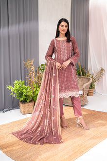  Zeenat -Unstitched-3Pc Embroidered Cotton Suit