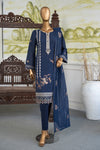 Zarin -Unstitched-3Pc Embroidered Cotton Suit