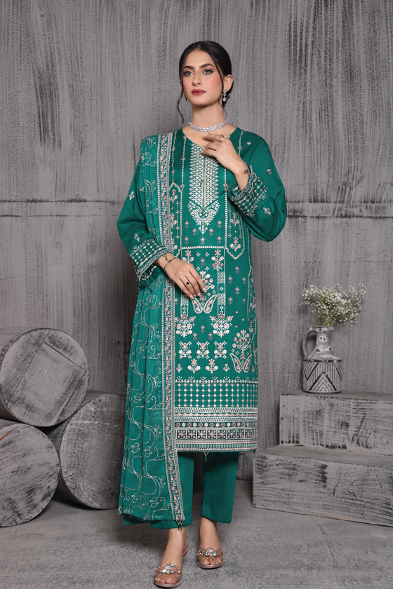 KAHANI CHAPTER-2-LUXURY EXCLUSIVE JACQUARD FESTIVE EDIT-3pc Unstitched