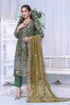 Unstitched - 3 Pc Luxury Embroidered Organza Suit