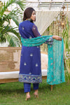 Unstitched - 3Pc Luxury Embroidered Organza Suit