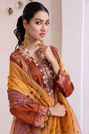 Unstitched-3Pc Embroidered Two Tone Cotton  Suit